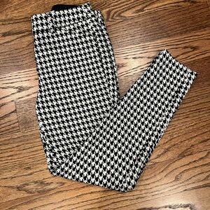 Express Black and White Houndstooth Pants